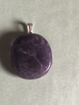 Platte hanger van amethyst / amethist 