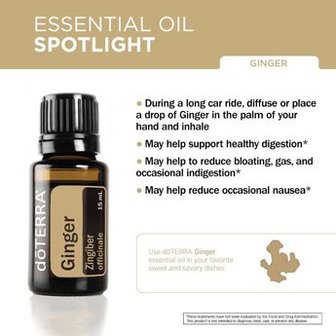 Gember / ginger essenti&euml;le olie, 15 ml van Doterra