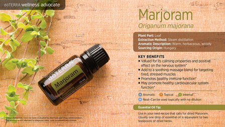 Marjoram / marjolein essenti&euml;le olie, 15 ml van Doterra